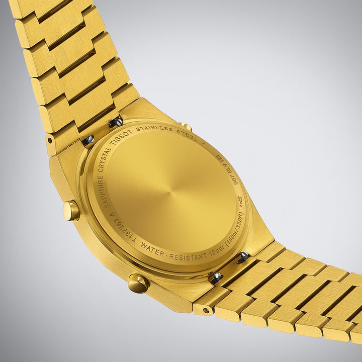 Tissot PRX T137.263.33.020.00 Digital Goldig  Stahl PVD gelb ZB Mirror 35mm
