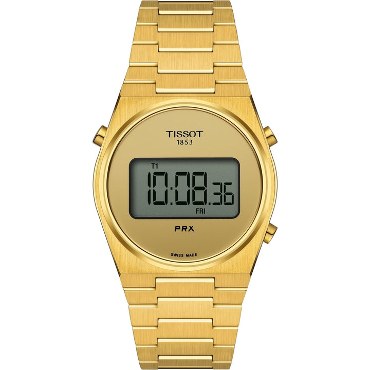 Tissot PRX T137.263.33.020.00 Digital Goldig  Stahl PVD gelb ZB Mirror 35mm