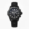 Trauffer Q Sport TR-OD-02-NT-75 Chronograph Stahl PVD schwarz ZB schwarz Index Textilband schwarz 44mm