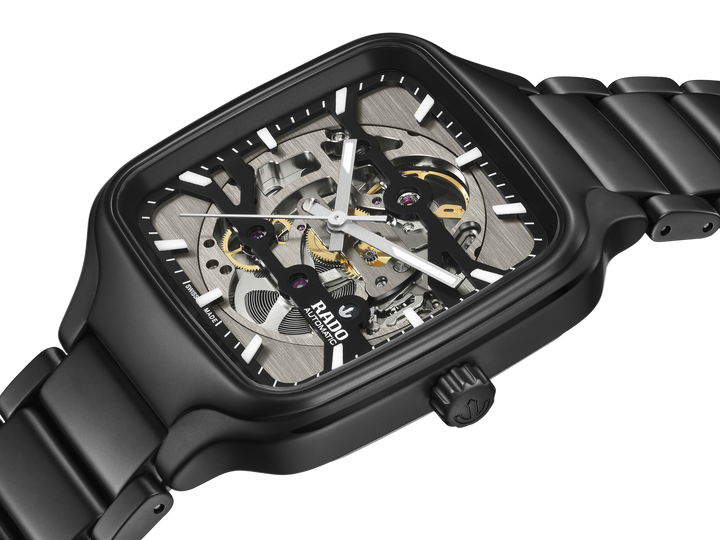 Rado L True Square R27197152 Skeleton HTC schwarz matt Automatic 80std 38mm