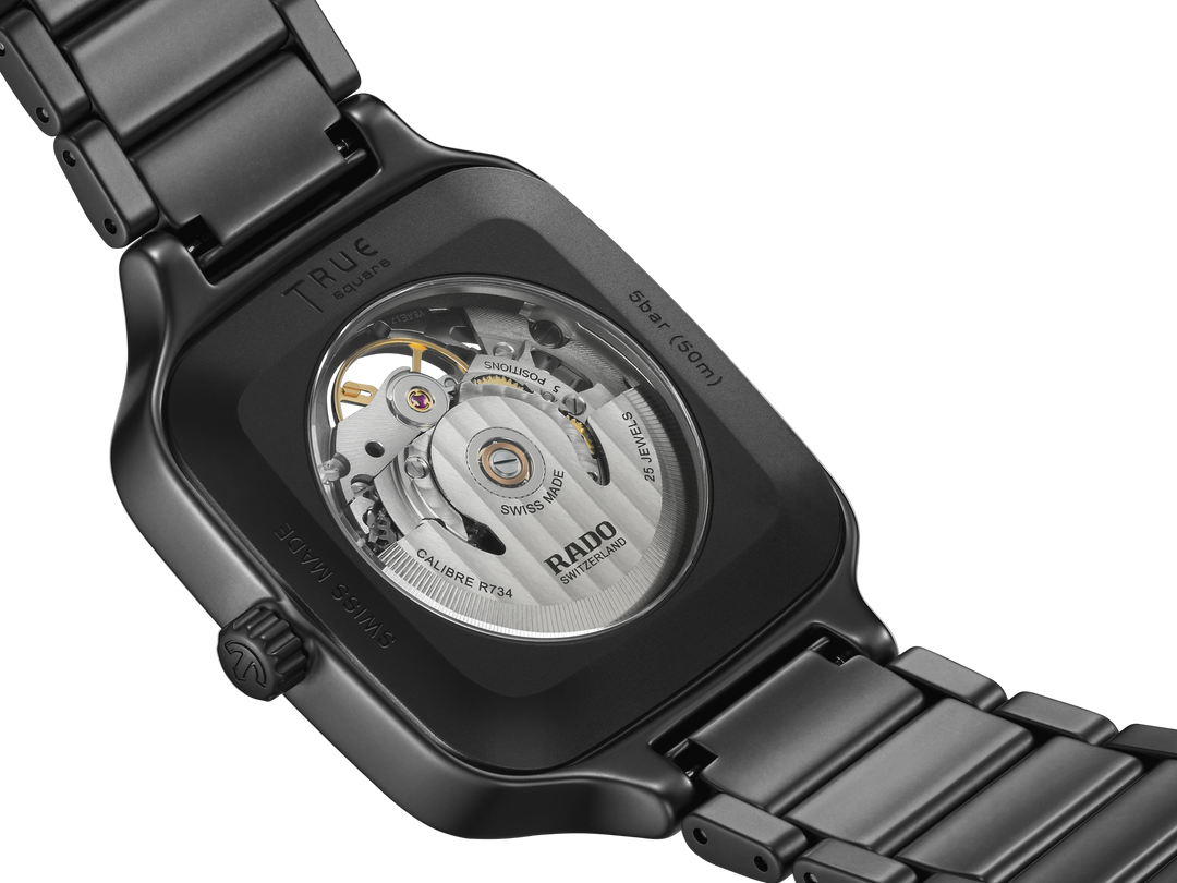 Rado L True Square R27197152 Skeleton HTC schwarz matt Automatic 80std 38mm