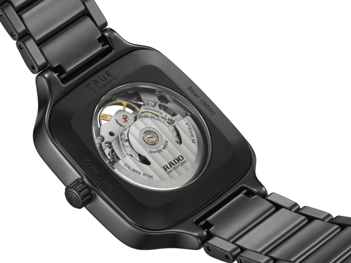 Rado L True Square R27197152 Skeleton HTC schwarz matt Automatic 80std 38mm