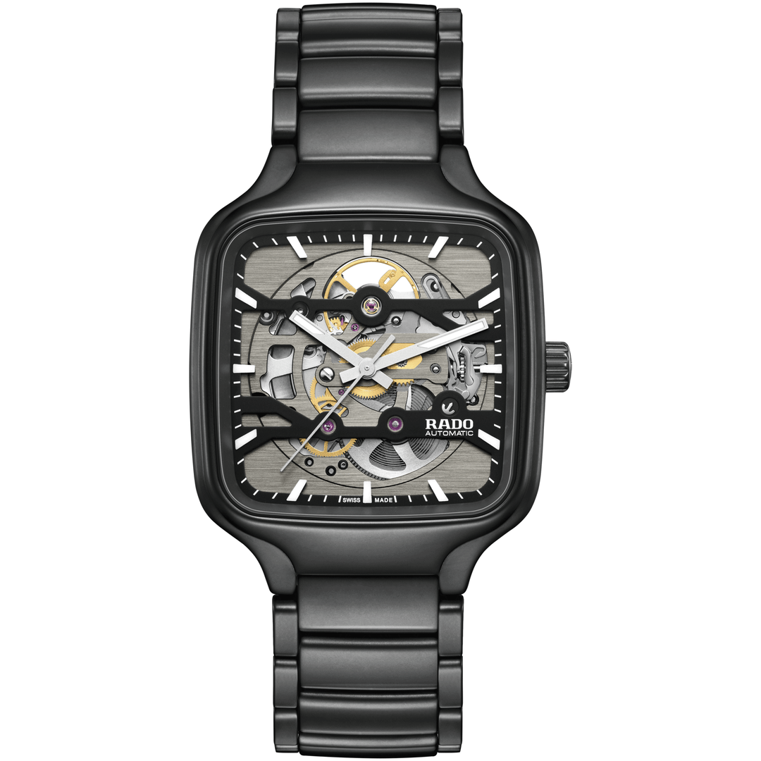 Rado L True Square R27197152 Skeleton HTC schwarz matt Automatic 80std 38mm