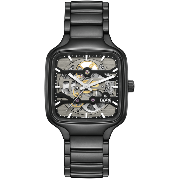 Rado L True Square R27197152 Skeleton HTC schwarz matt Automatic 80std 38mm