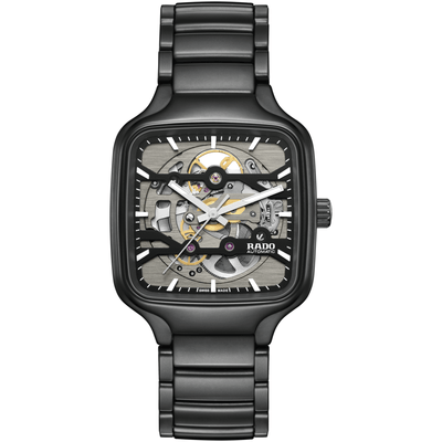 Rado L True Square R27197152 Skeleton HTC schwarz matt Automatic 80std 38mm
